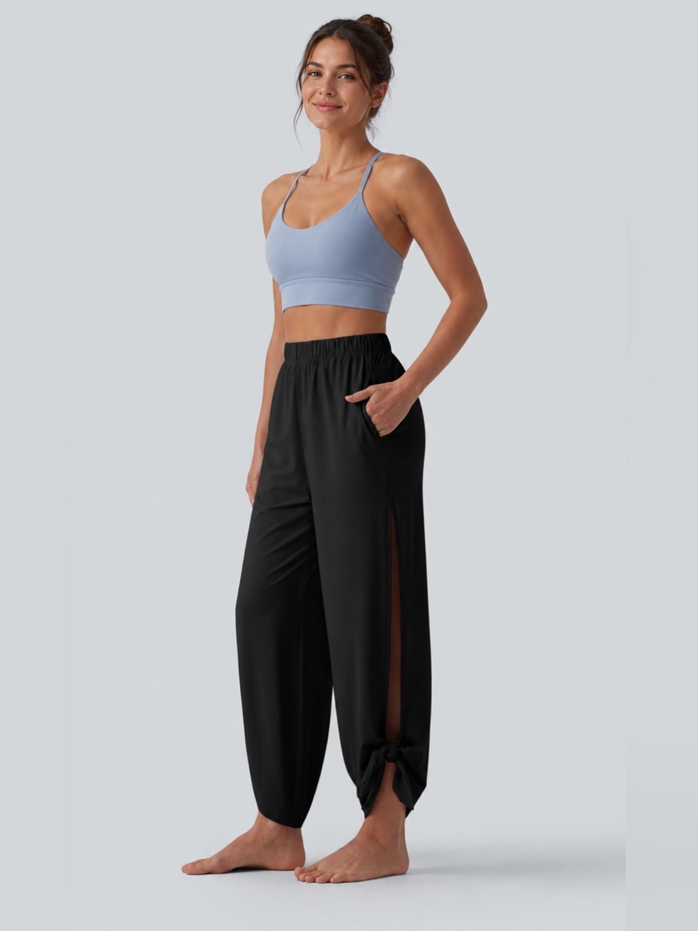 VSX| Wide Leg Yoga Jogger with Side Slits